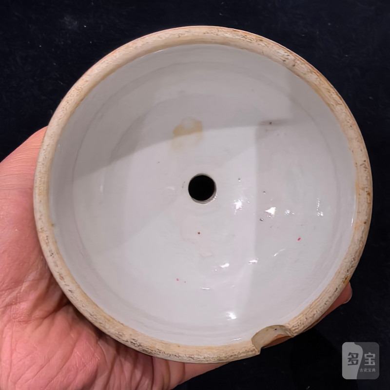 民国 粉彩百花不落地灯罩 - 图12